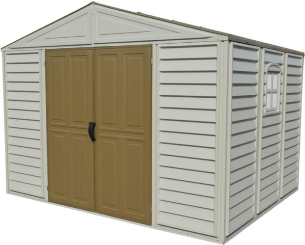 DuraMax 10.5x8 Woodbridge Adobe Shed w/ Foundation