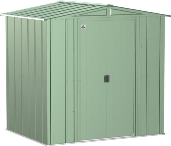 Arrow 6x5 Classic Steel Shed Kit - Sage Green