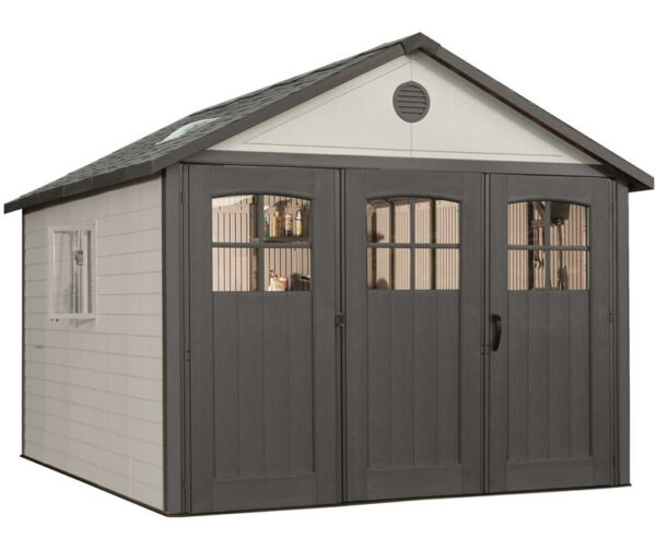 Lifetime 11x13 Plastic Storage Shed w/ 9ft Wide Doors