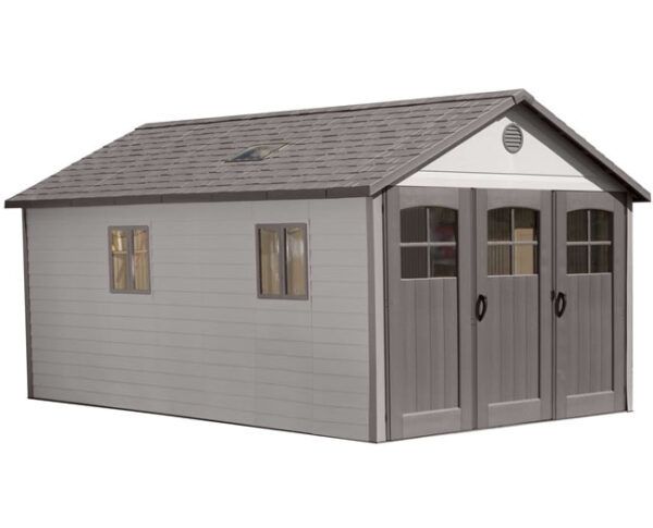 Lifetime 11x16 Plastic Storage Shed Kit w/ 9ft Wide Doors