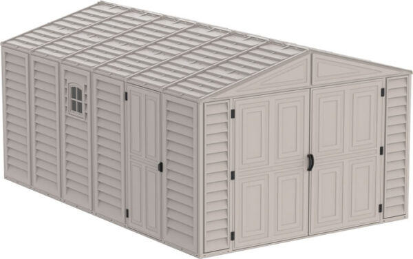 DuraMax Sheds Vinyl Garage 10x18 w/ Foundation Kit